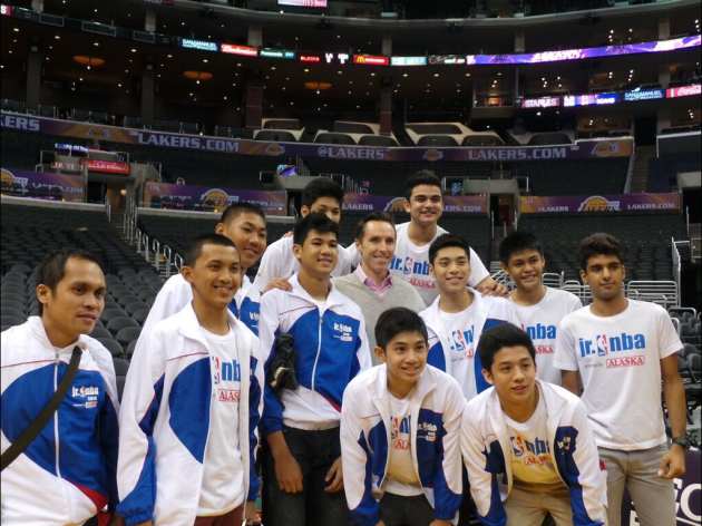 Jr. NBA Philippine All Star Team at the Staples Center, LA Photo Credit: Tyler Tio