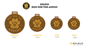 Soleus Run for the Aspins Finisher's Medals